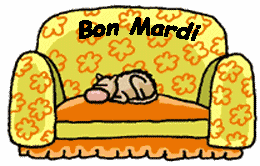 Gif animé Bon mardi chat